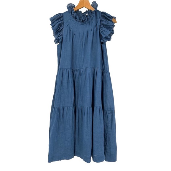Sea New York Dresses & Skirts - Sea NY Lucy Tiered High Neck Ruffle Tunic Dress Sz 0